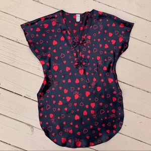 Vintage valentines women’s small nightgown dress